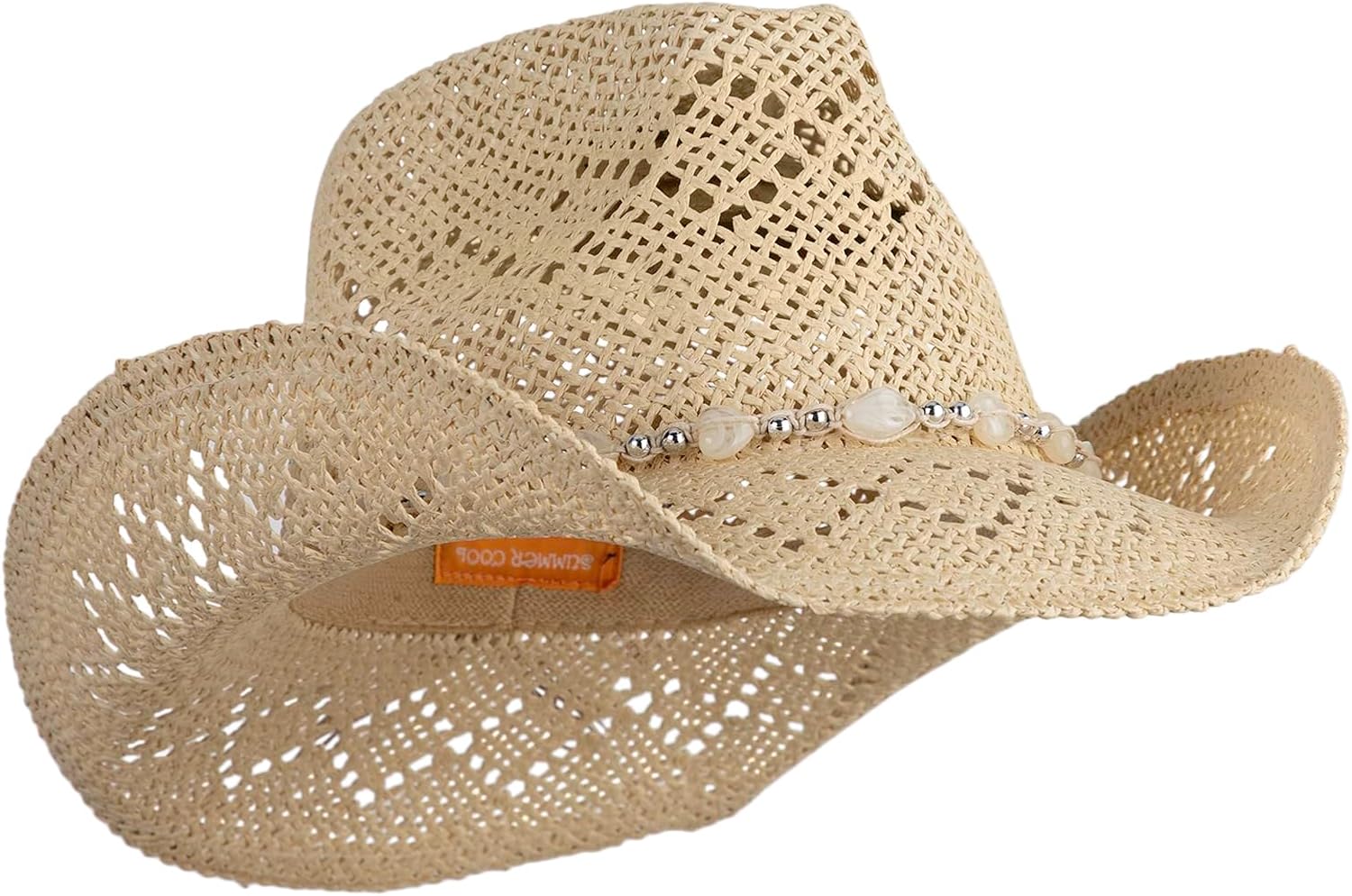 e4Hats.com UPF 50+ Ladies Straw Cowboy Hat