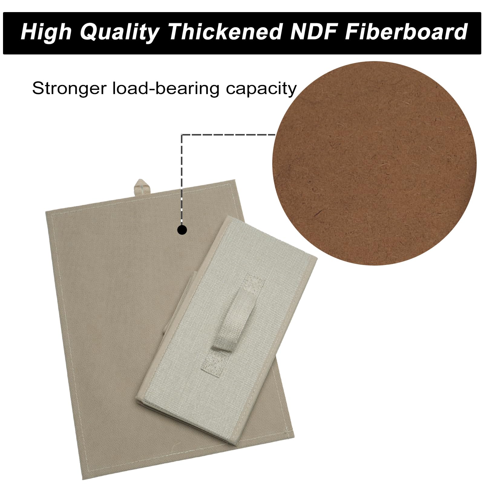 JAKAGO Kleiderschrank-Organizer, 4 Stück, faltbar, überlegene Kleiderschublade, Organizer, 39 x 29 x 14 cm, Aufbewahrungsboxen für Kleidung, Hemden, Hosen, Handtücher, Spielzeug (Flachs)