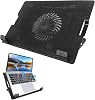 Laptop Cooling Pad, Laptop Cooler Fan Notebook Stand, PC Cooling Pad Thermal Protection, Laptop Fan Portable, Adjustable Laptop Cooling Fan Stand, Computer Accessories Smood