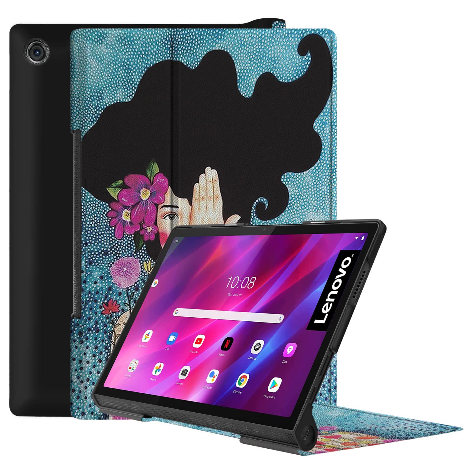 Swook Pu Leather Flip Case Cover With Auto Wake Sleep Desertcart