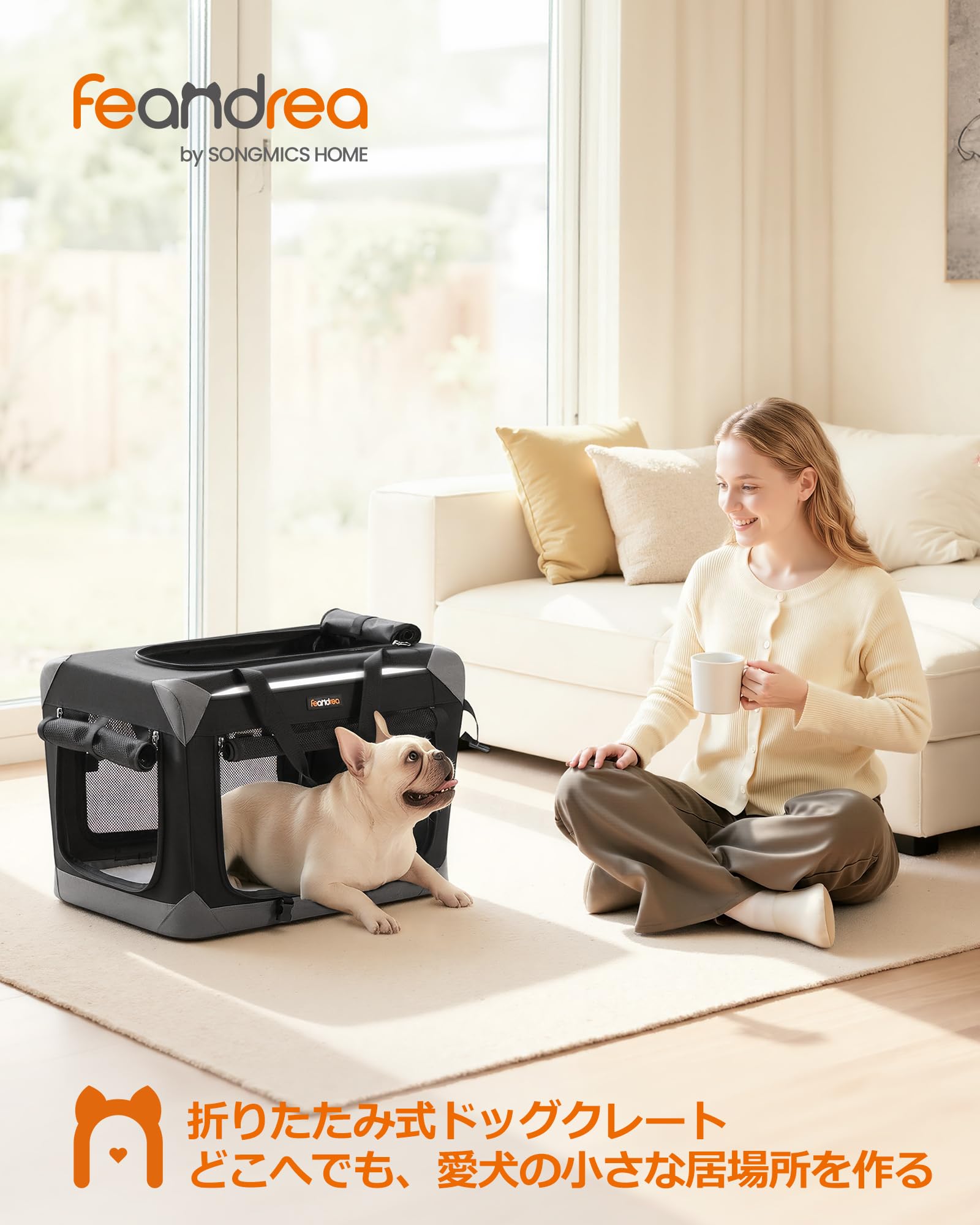 Amazon.co.jp: Feandrea ペットキャリー 犬用キャリー 犬用バッグ