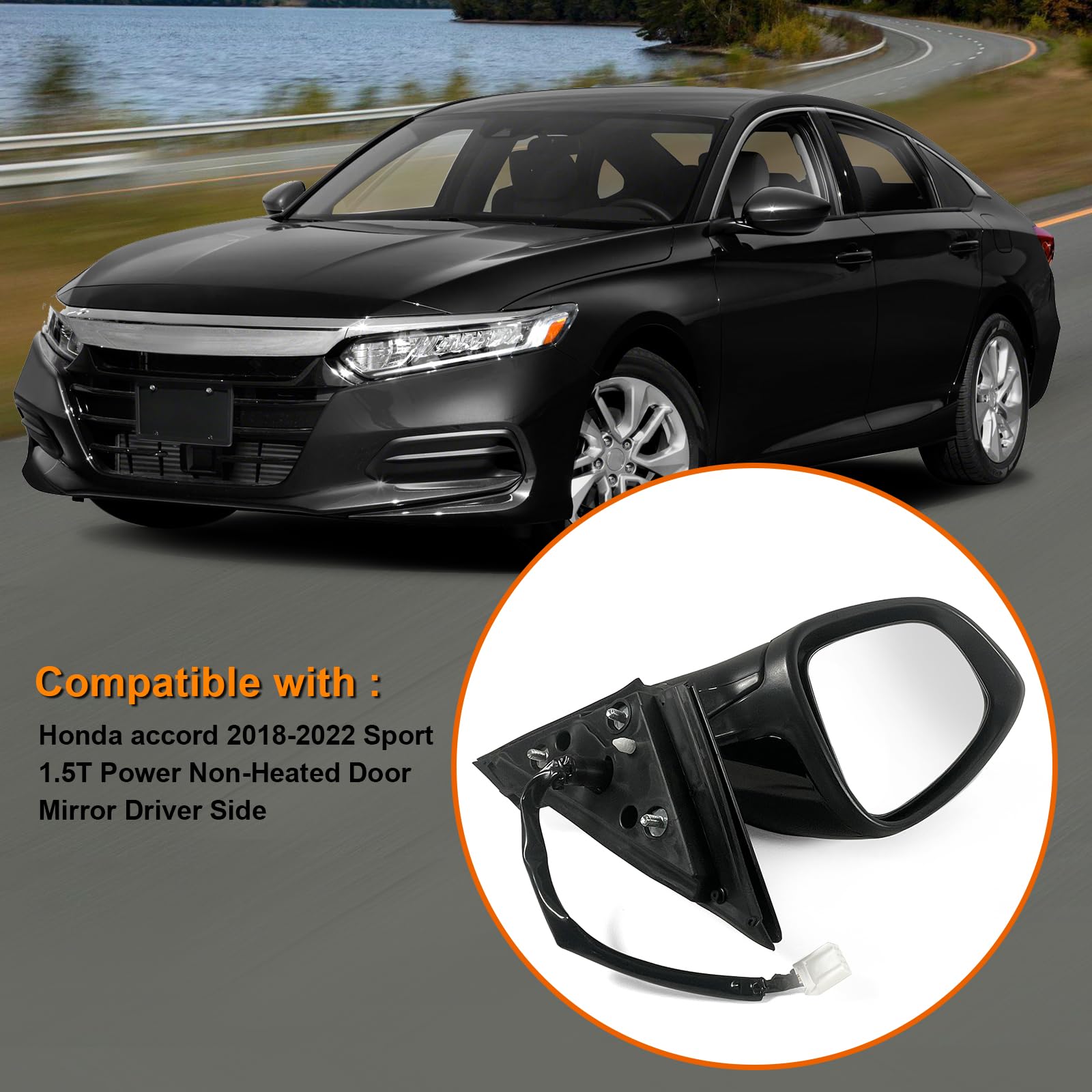 Amazon.com: Lqito Left Driver Side Door Mirror For Honda Accord LX