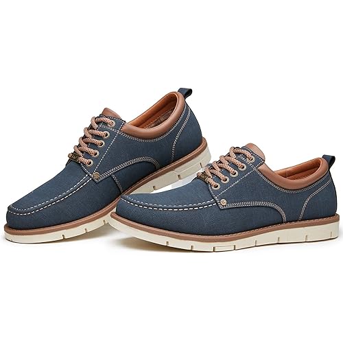 Kkyc Men's Shoes Comfortable Casual Shoes Slip on Lace up Shoes