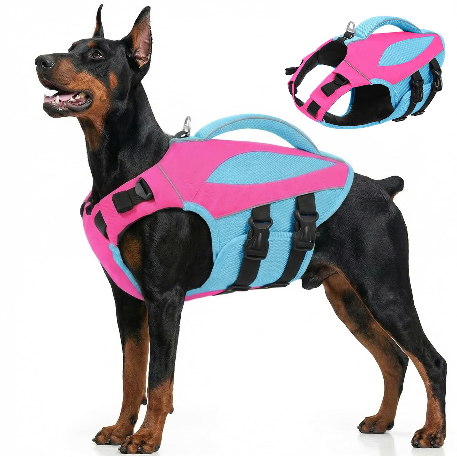 AOFITEE Large Dog Life Jacket High Buoyancy Dog Life Vest, XXL