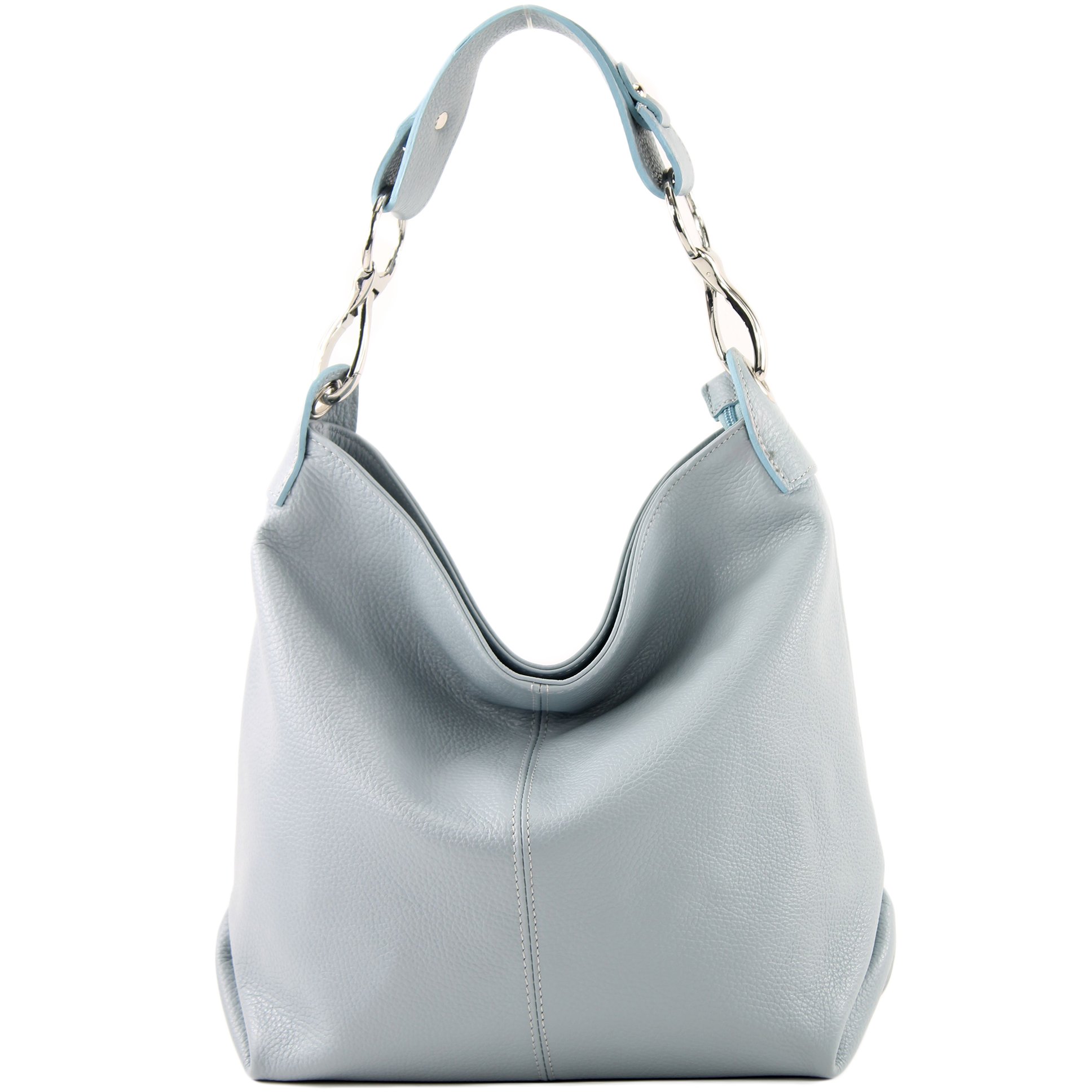 modamoda de T168 Damen Leder Schultertasche, handmade in Italy