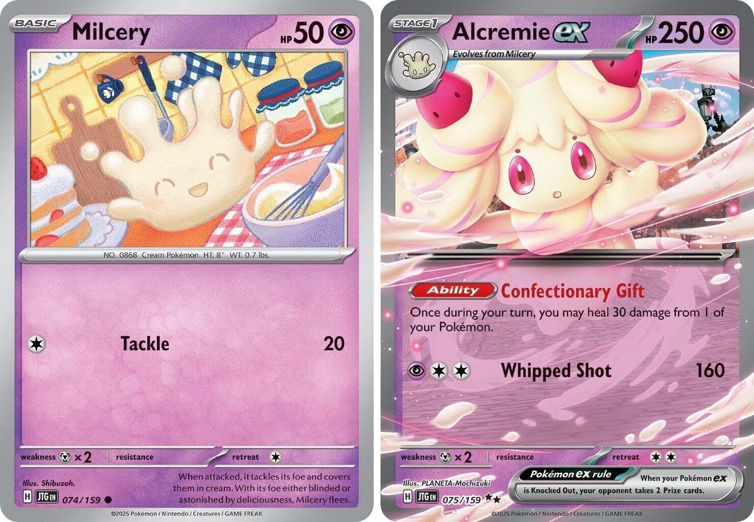 Alcremie ex 075/159 – Journey Together – Pokemon Double Rare Card Lot
