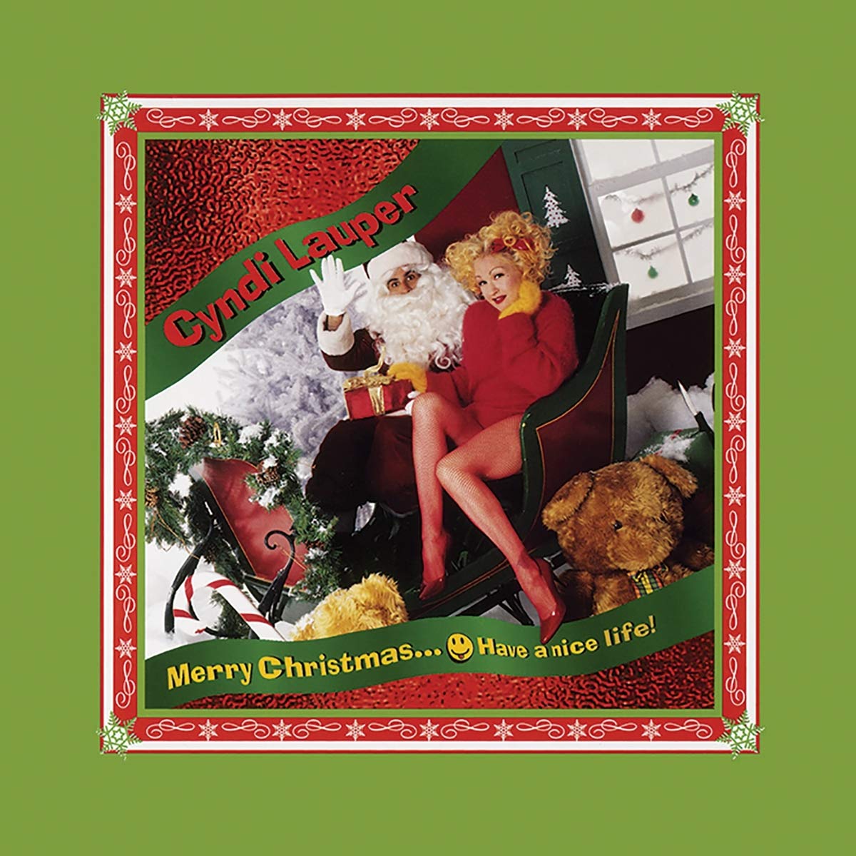 Merry Christmas...Have a Nice Life! (Clear with Red & White "Candy Cane" Swirl