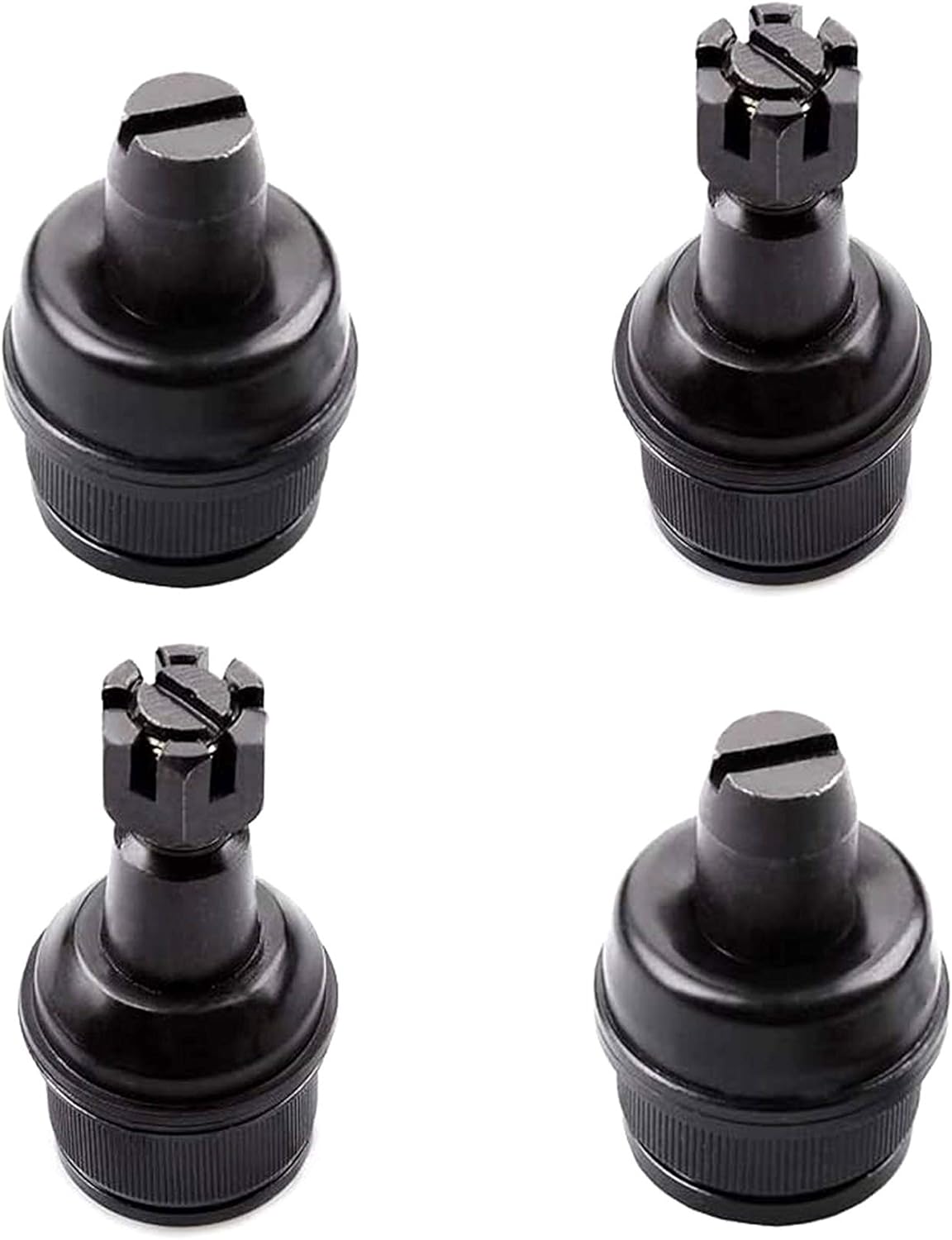 PartsW- 4 Pc Suspension Kit Upper Ball Joints + Lower Ball Joints Fits FORD E-150 2008-2013 All Models FORD E-250 2003-2013 All Models FORD E-250 ECONOLINE 1992-2002 All Models