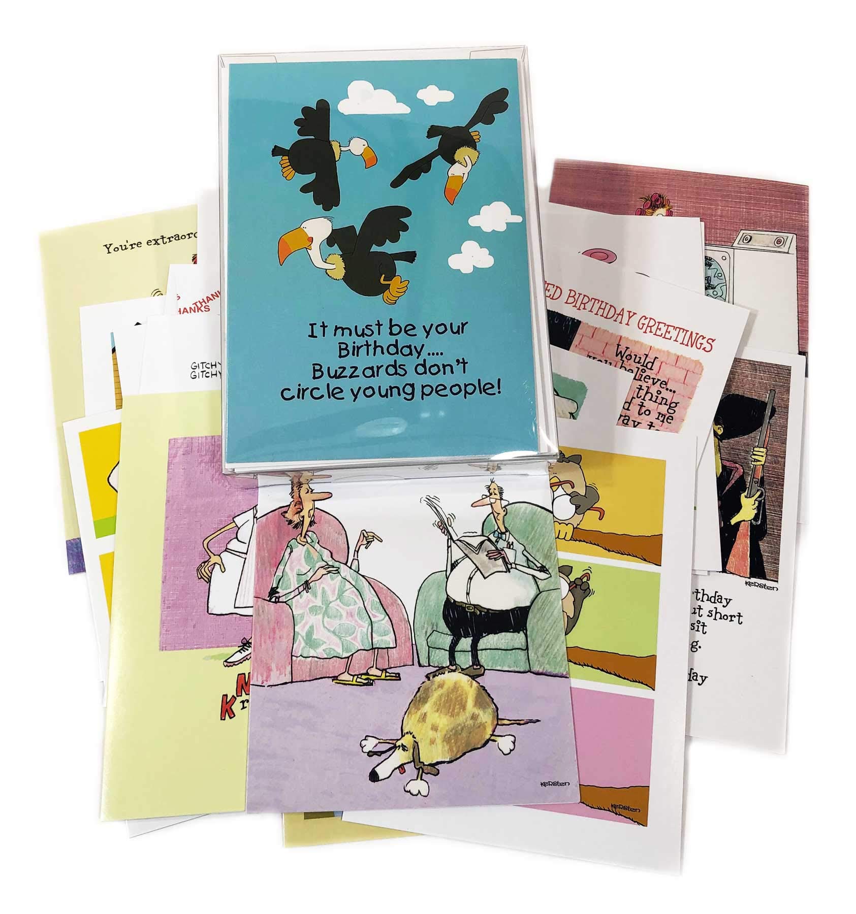 Stonehouse Collection24 All Occasion Card Assortment - Bulk Set Birthday Cards - Boxed Set of 24 Birthday, Get Well and More(All Occasion Assortment #1)