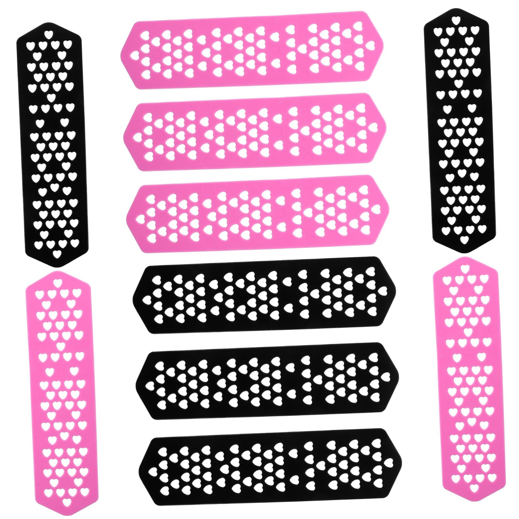 NULYLU Hair Stylist Accessories: 10 Pack Heatproof Perm Plates Heat-blocking for Barbers Odor- Random