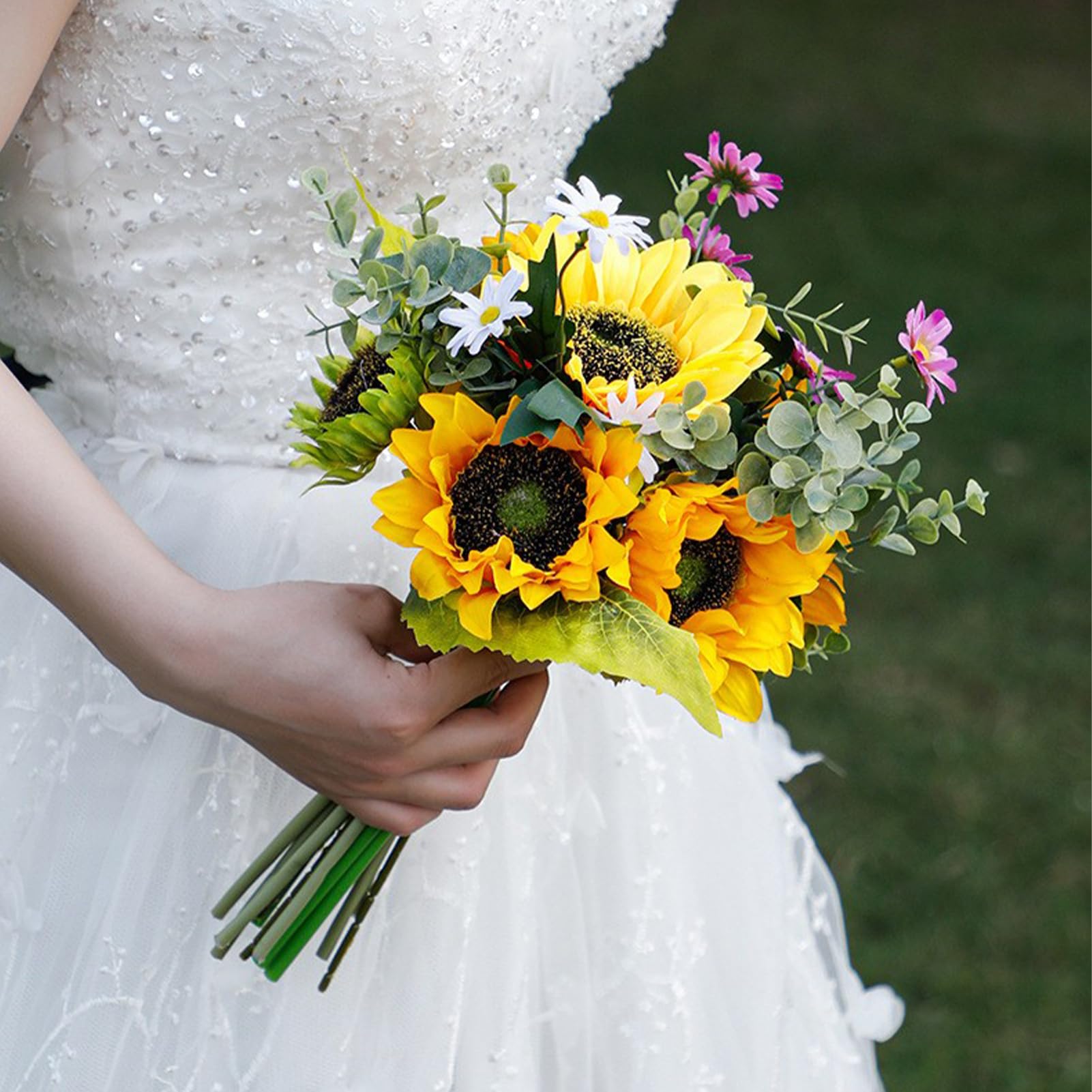 Amazon.com: Wnvivi Wedding Sunflower Bouquet,Artificial Sunflower Bridal Bridesmaid Bouquets,Fake Sunflowers Bouquet for Wedding Party Home Decor Photography(A1) : Home & Kitchen Amazon.com: Wnvivi Wedding Sunflower Bouquet,Artificial Sunflower Bridal Bridesmaid Bouquets,Fake Sunflowers Bouquet for Wedding Party Home Decor Photography(A1) : Home & Kitchen