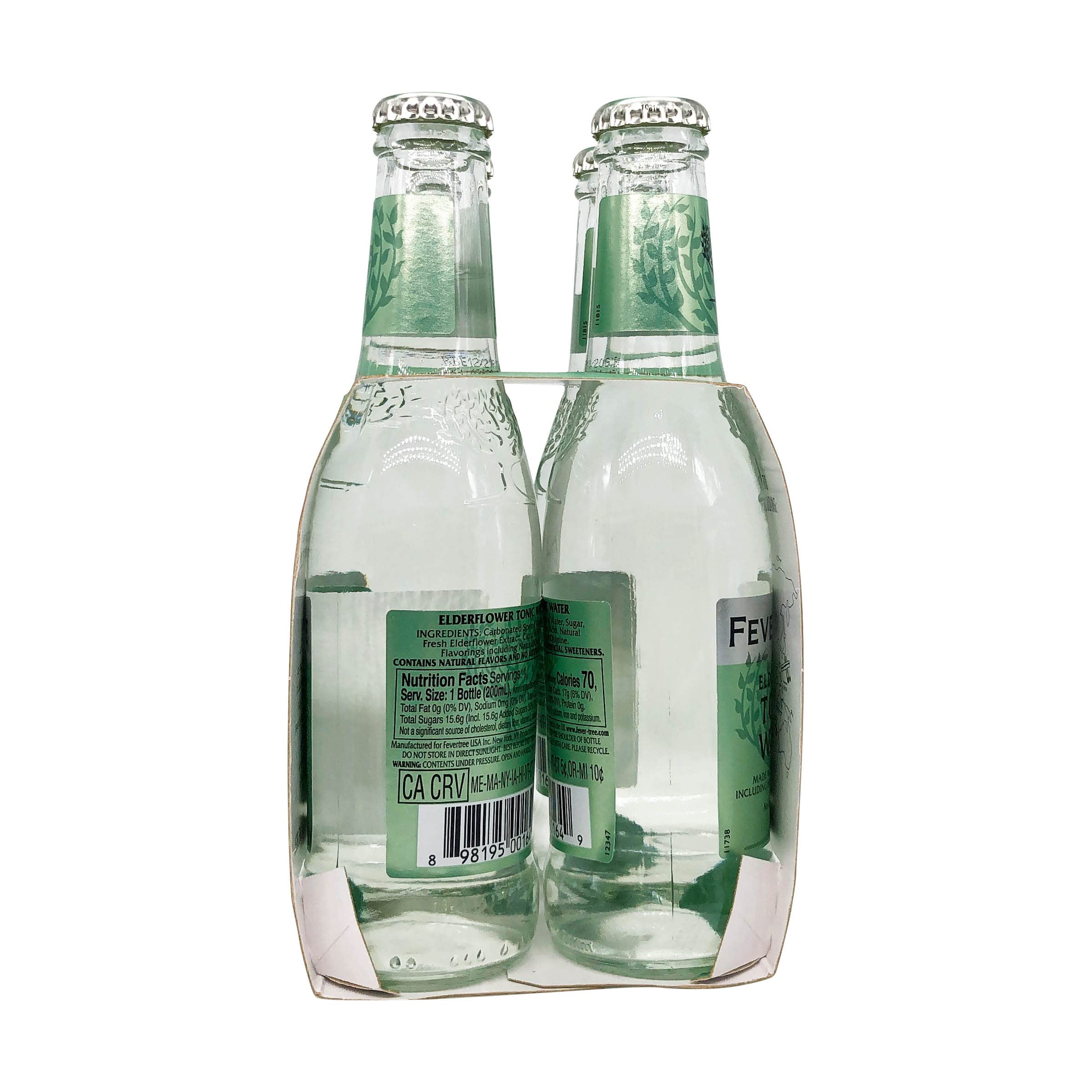 Fever-Tree, Tonic Water Elderflower, 6.8 Fl Oz, 4 Pack
