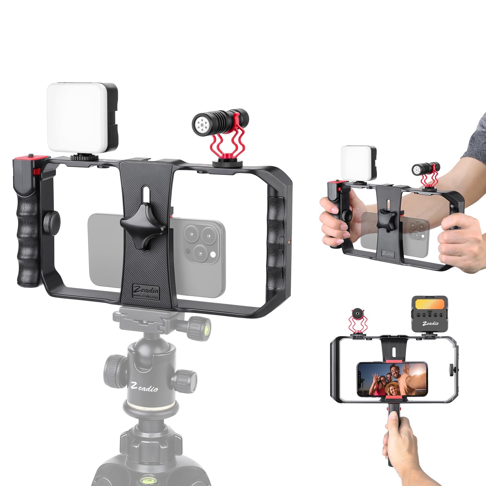 Zeadio Kit rig vidéo Smartphone Tout-en-Un