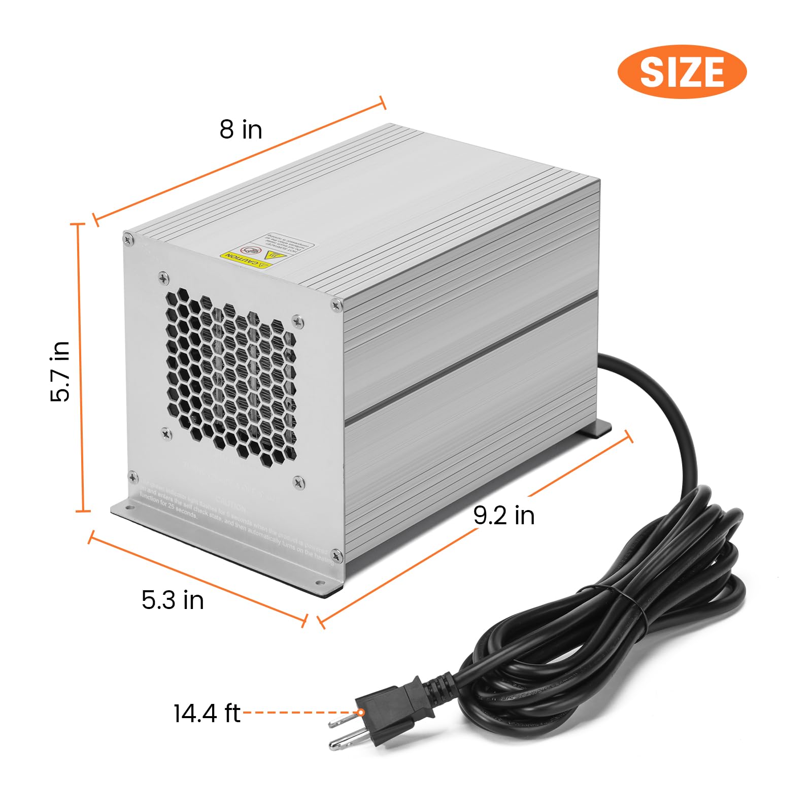 Aquecedor Para Motor De Barco HBEH-03 900W - PTC Autorregulável Com Ventilador Impermeável