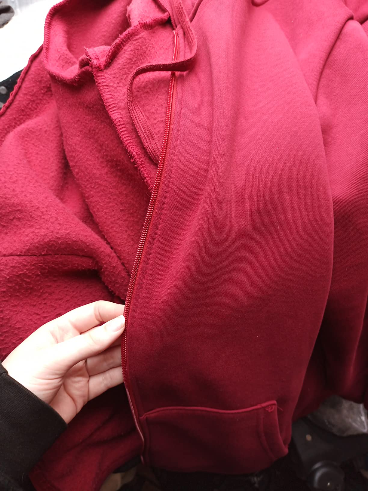 Damen Kapuzenjacke Mit Reißverschluss - Sweatjacke Für Herbst Und Winter