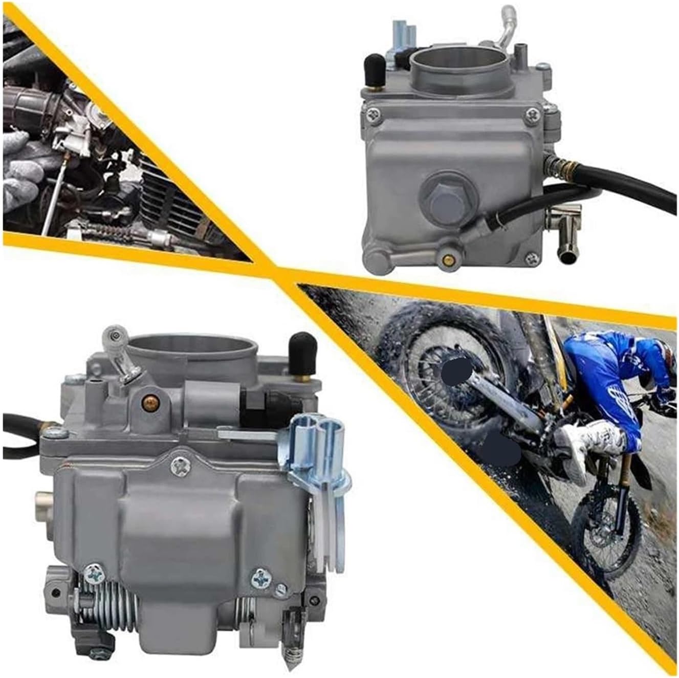 Compatible For HSR42 45 48 42mm Carb Accelerator Pump Performance Pumper Carburetor TM42-6 42-18 Compatible For Harley EVO Twin Cam 4T(48 MM)