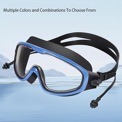 Miniatura 7 de Gafas de natación, visión amplia, visión clara, gafas de natación para adultos, protección UV antivaho, sin fugas, gafas de piscina