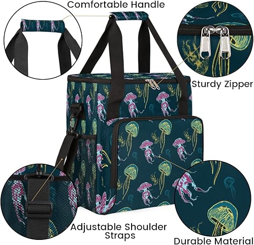 Miniatura 6 de Bolsa de transporte para cafetera de animales oceánicos profundos, para Keurig K-Mini o K-Mini Plus K-Mini Plus K-Cup Pods, portátil, bolsa de viaje