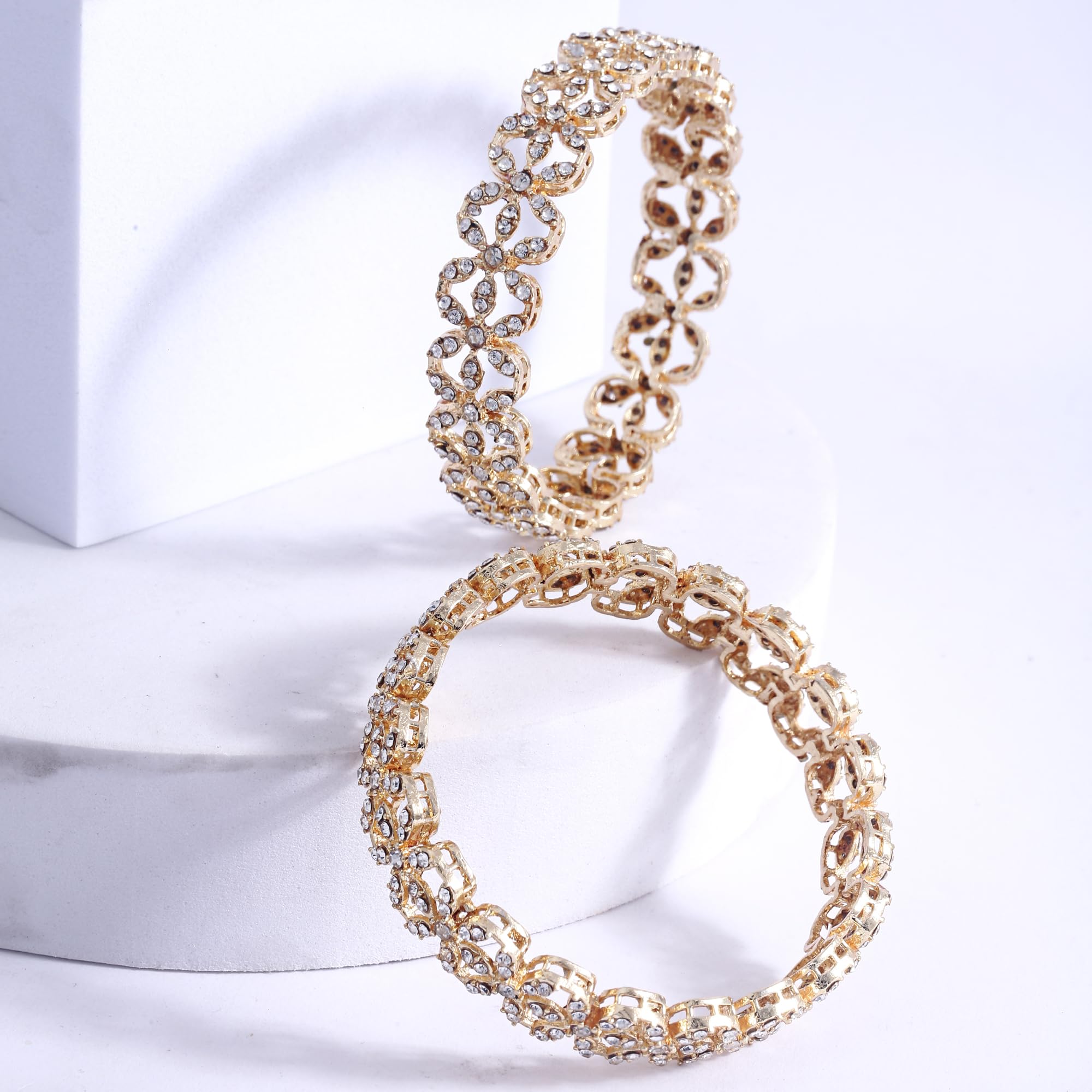 Stylish Traditional Kundan Bangles for Women