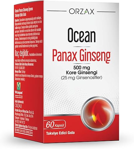 Orzax Ocean Panax Ginseng 500 Mg 60 Kapsül