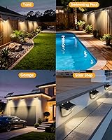 Vista 7 de Aootek - Luces solares con sensor de movimiento, 120 LED con reflector de luces, gran angular de 270°, impermeable IP65, para puerta delantera
