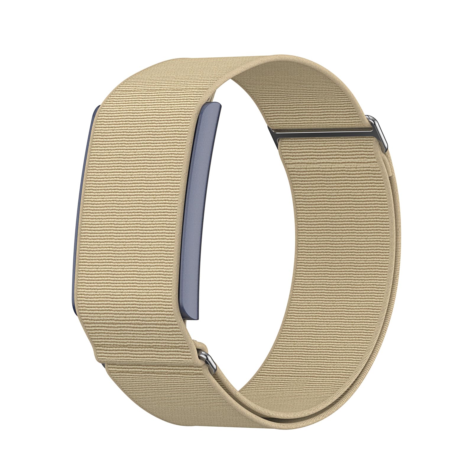 MAKCPOIMER Stretchy Nylon Sport Loop Compatible with Amazfit Helio Strap, Adjustable Elastic Fitness Tracker Wristband with Pre-Installed 22mm Pins (Dune)