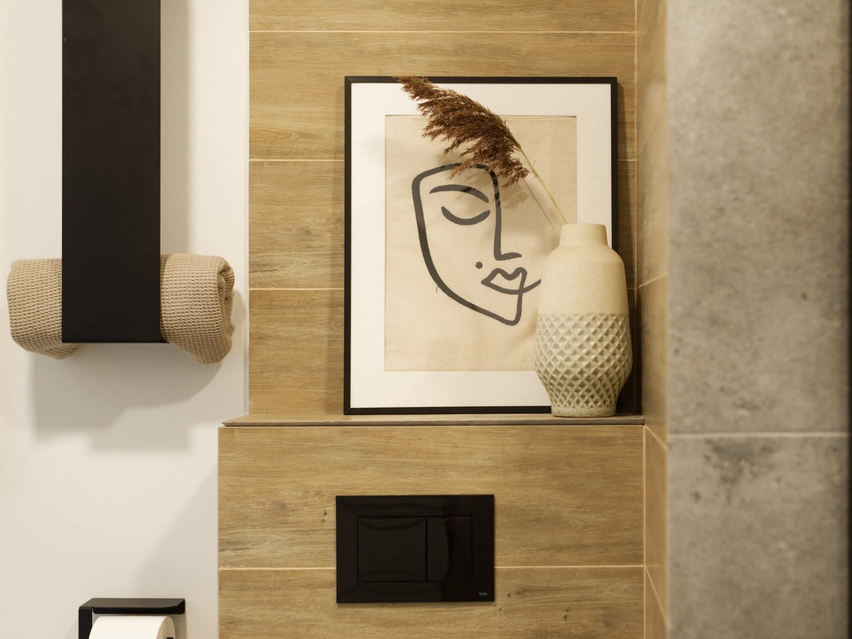 DABSTORY Barre Porte-Serviettes Avec Etagère Pour Salle De Bain Support Mural Blanche En Acier Inoxydable Lavanda 60 Cm