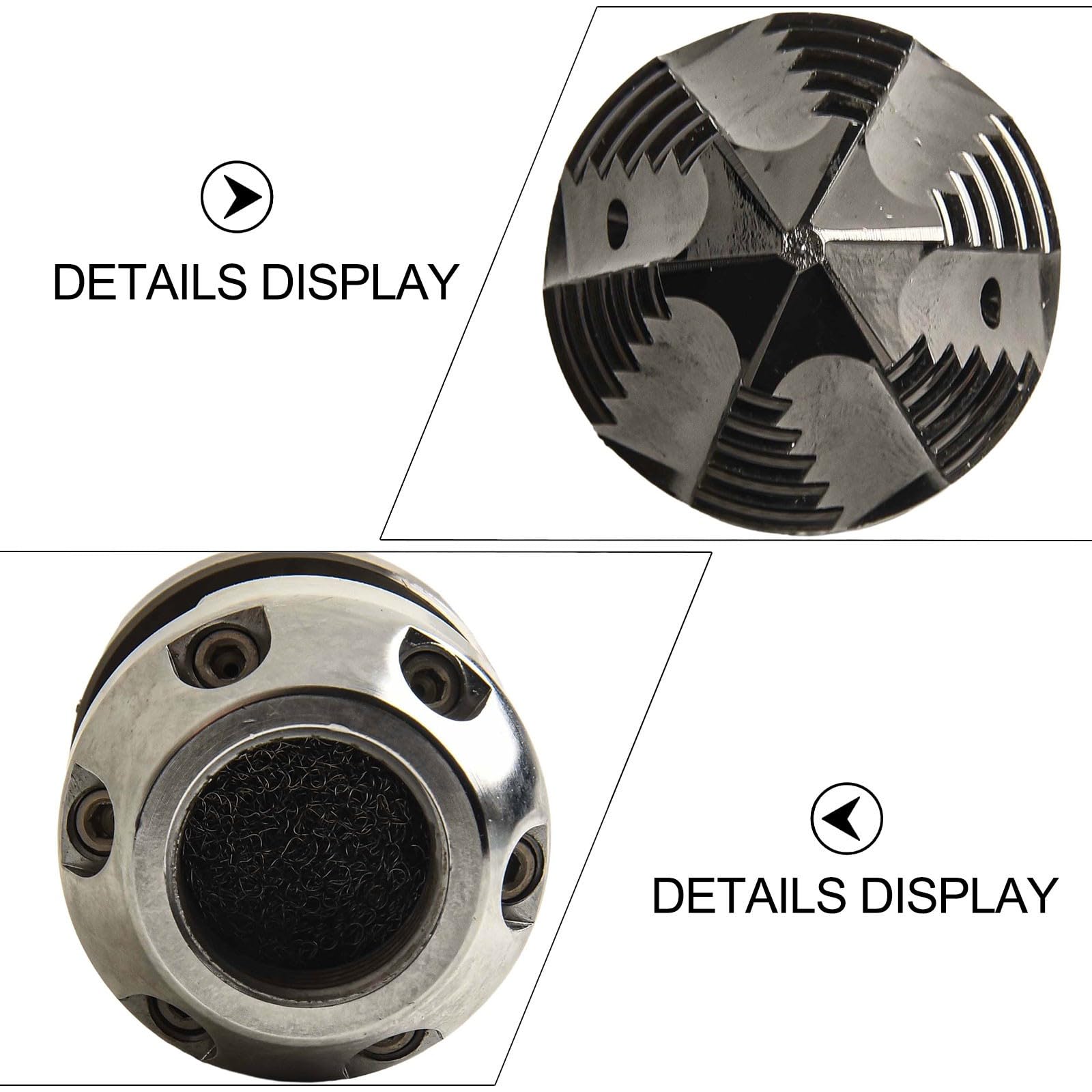 Boquilla giratoria de 360°, limpiador de alta presión de acero inoxidable G1/2, rosca interior para limpieza de tuberías, eliminación de barro, 40 l/min, 150 kg, resistente, duradera, color