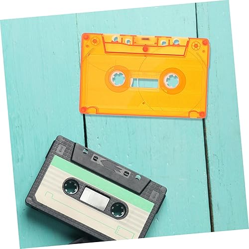 Miniatura 7 de SOLUSTRE 3pcs Retro Cassette Tape Decor Blank Cassette Tapes Case Wall Art for Office Diy Decor Holder