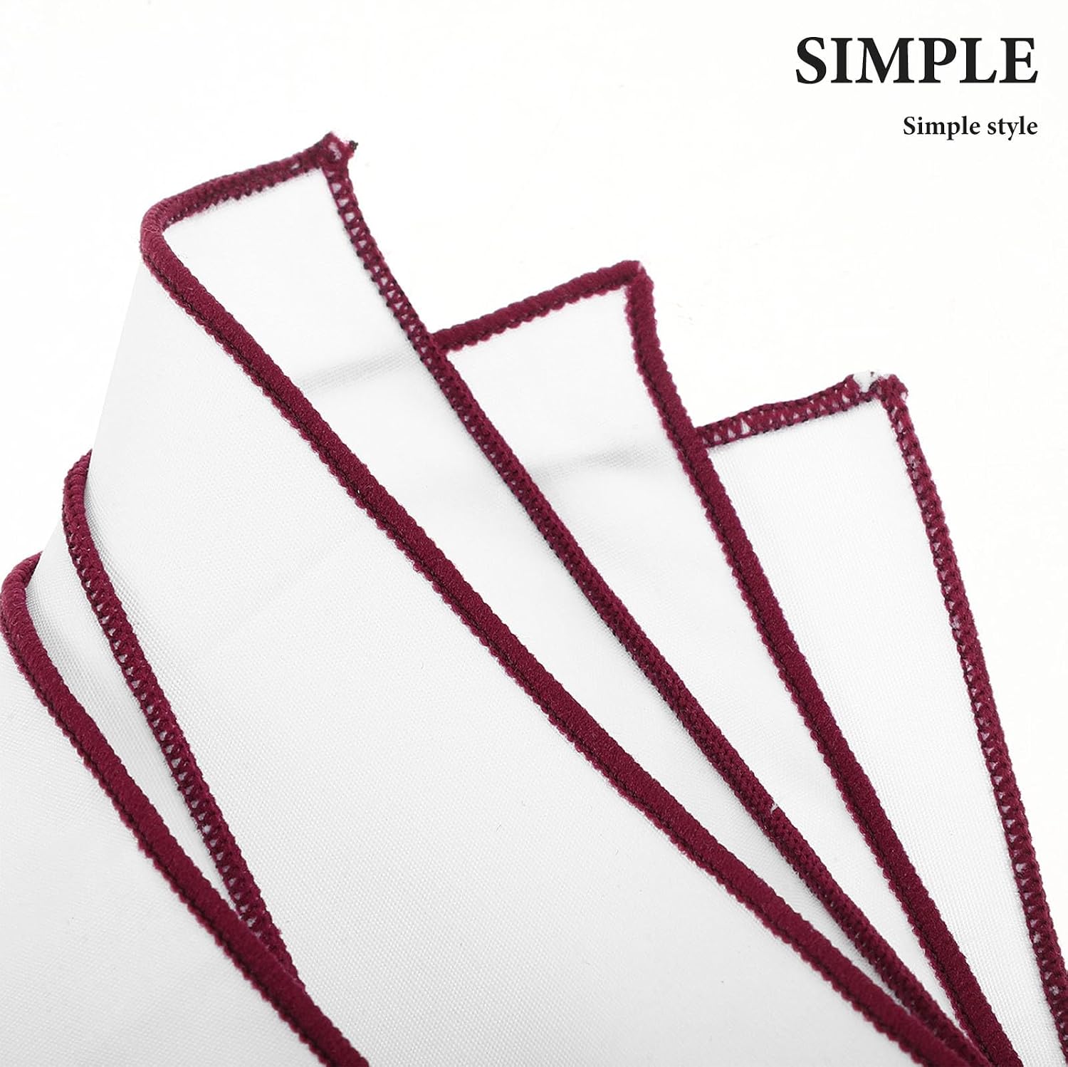 3pcs Pocket Square Men: Solid Handkerchiefs for Suits Business - Suit Accessories Men for Wedding, Business, Formal Events Celebration