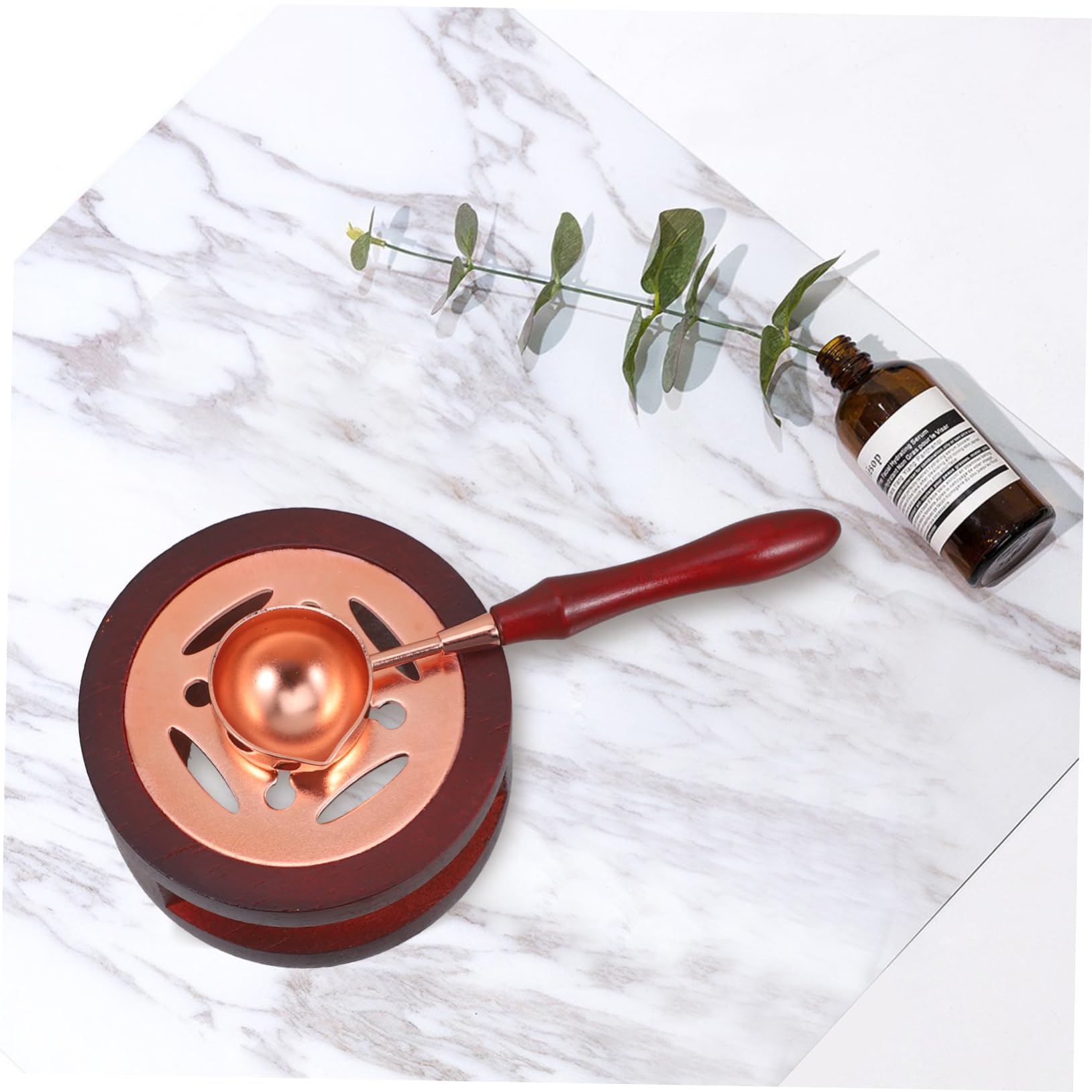 5sets Scioglitori Di Cera Per Timbri Include Scaldacera e Cucchiaio Per Ceralacca Kit Completo Per Creazioni Artigianali e Biglietti Di Auguri Design Retro e Funzionale