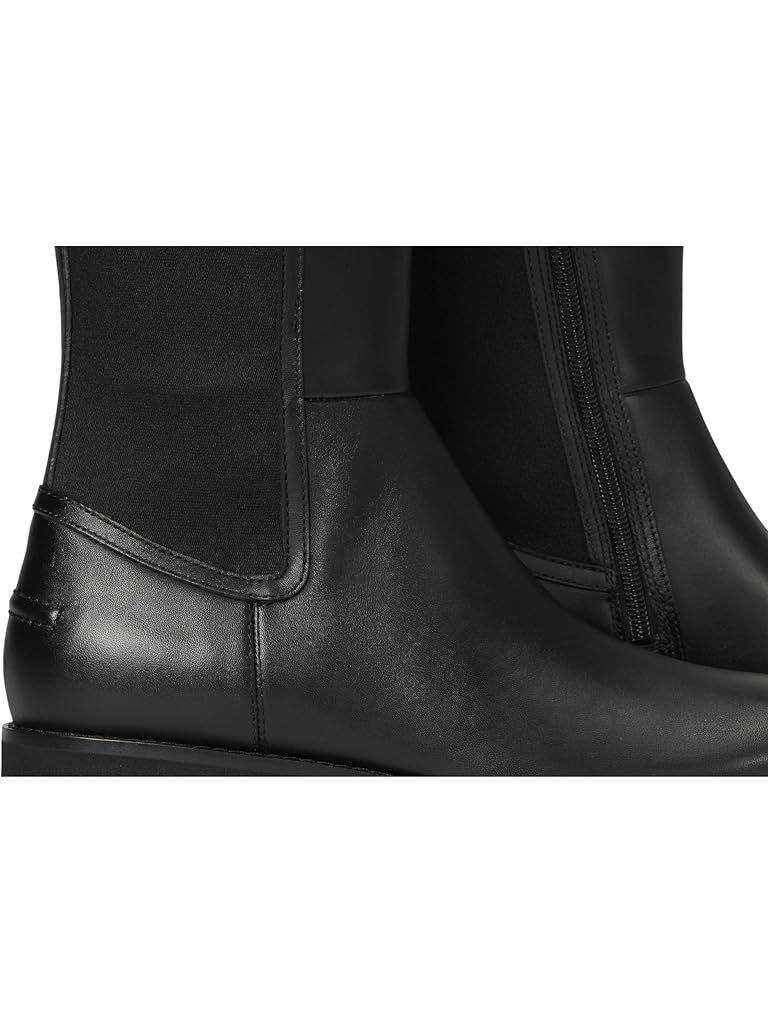 Black Cole Haan Lyndon Waterproof Tall Equestrian Boots