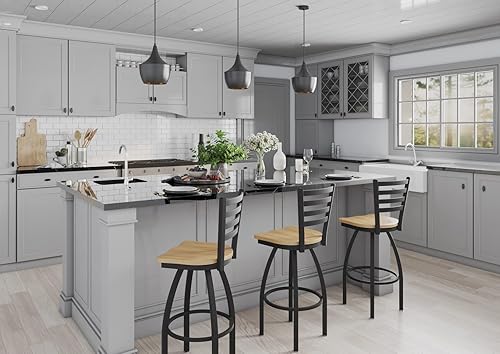 Miniatura 60 de 410 Jackie Taburete de bar giratorio de 36 pulgadas con acabado antiarrugas negro y asiento de vinilo negro Vinilo negro,Canter Burdeos,Tierra