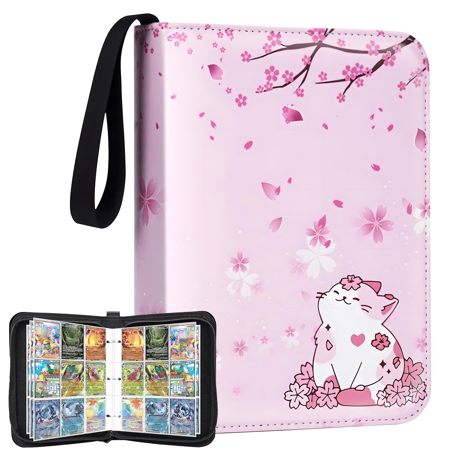 Sammelalbum Für 900 Karten, 9-Taschen-Pro Seite, Pink – Für Fotokarten, Spielkarten, TCG