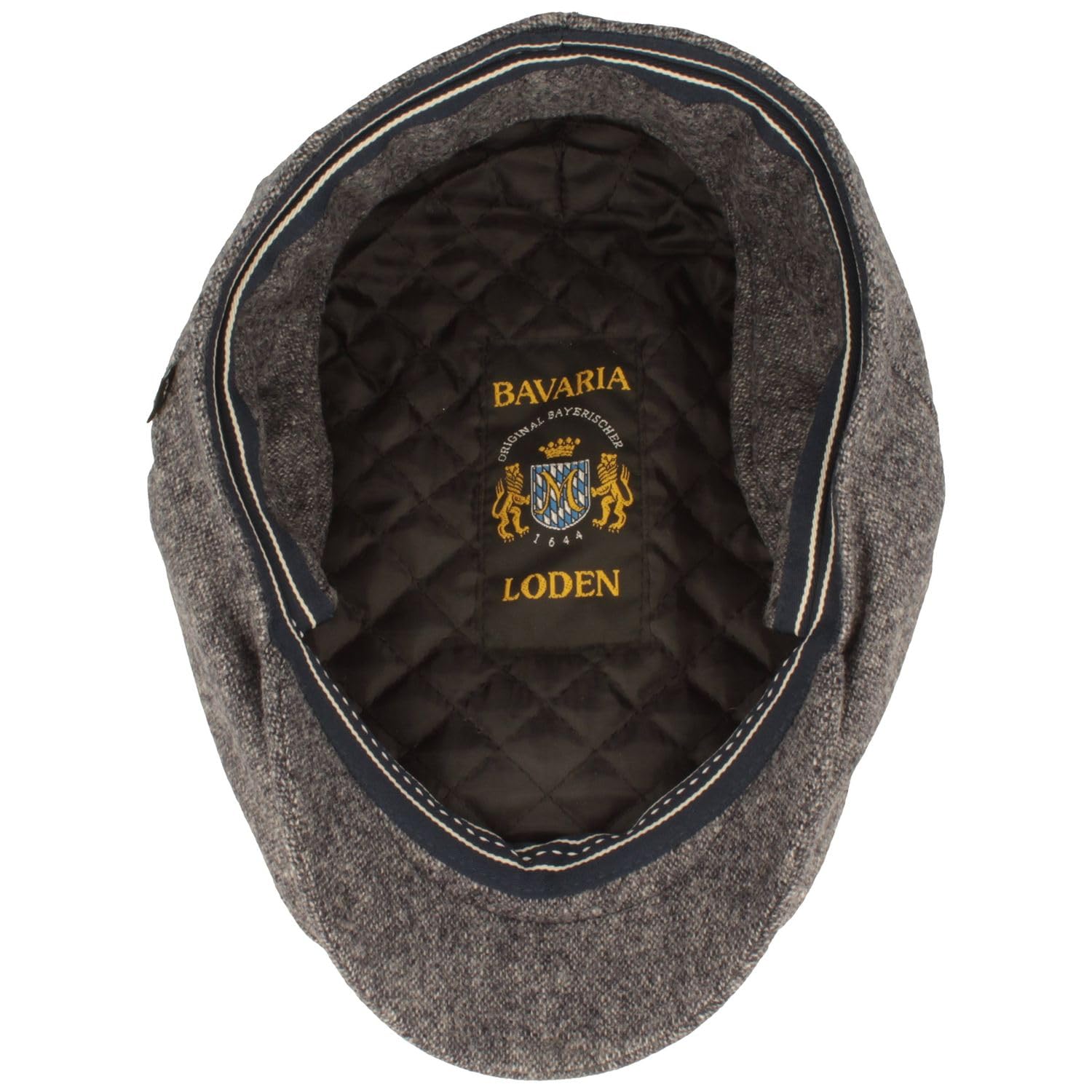 Hut Breiter Boina de Invierno con Orejeras | Gorra Gatsby | Chapela con Visera Hecha de 100% Lana en diseño de Espiga con protección para los oidos desplegable.