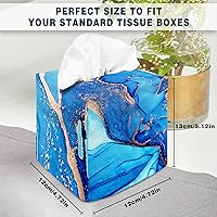 Vista 63 de Tissue Box Cover Square Decorative Tissue Box Holder Cute Funny Cube Tissue Case Cover-Alpaca Tissue Box Cover