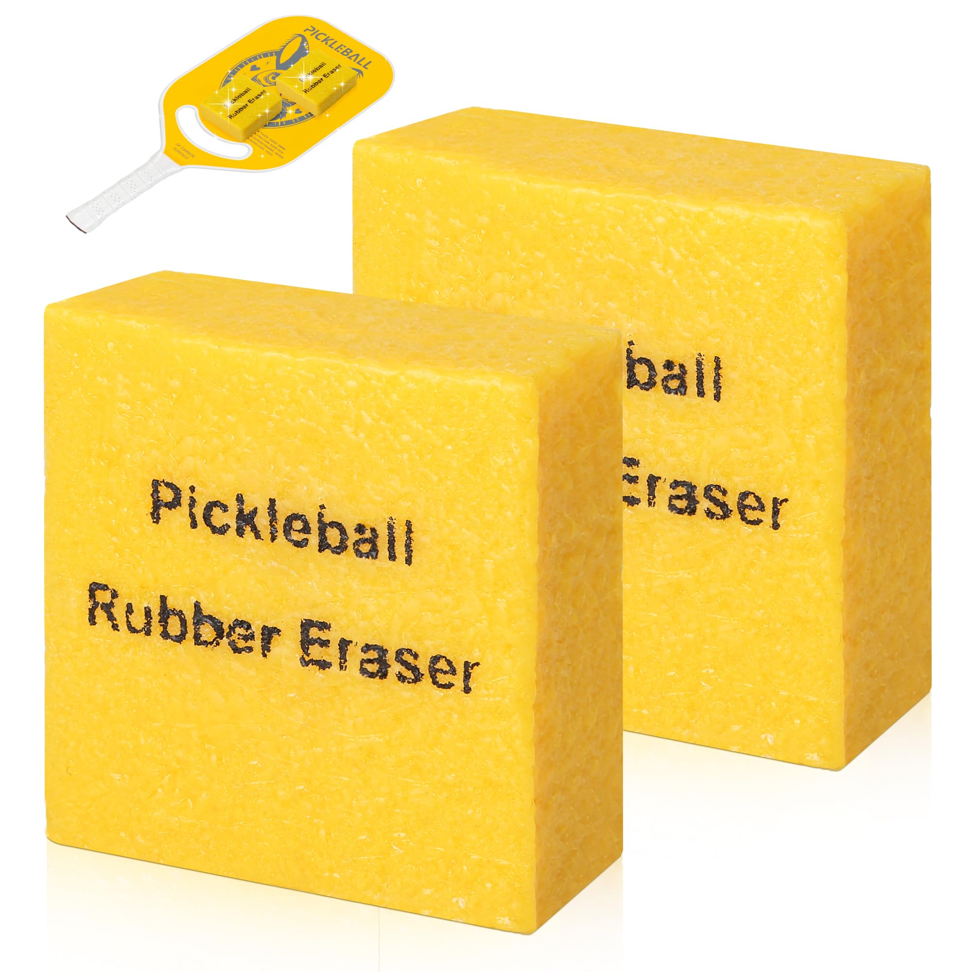 Toplive2-Pack Pickleball Paddle Cleaner, Eraser for Carbon Fiber Pickle Ball Paddle - Erase Stains And Scratches - Increase Grit Restore Spin - Safe And Easy Cleaning for Any Carbon Fiber Racquet