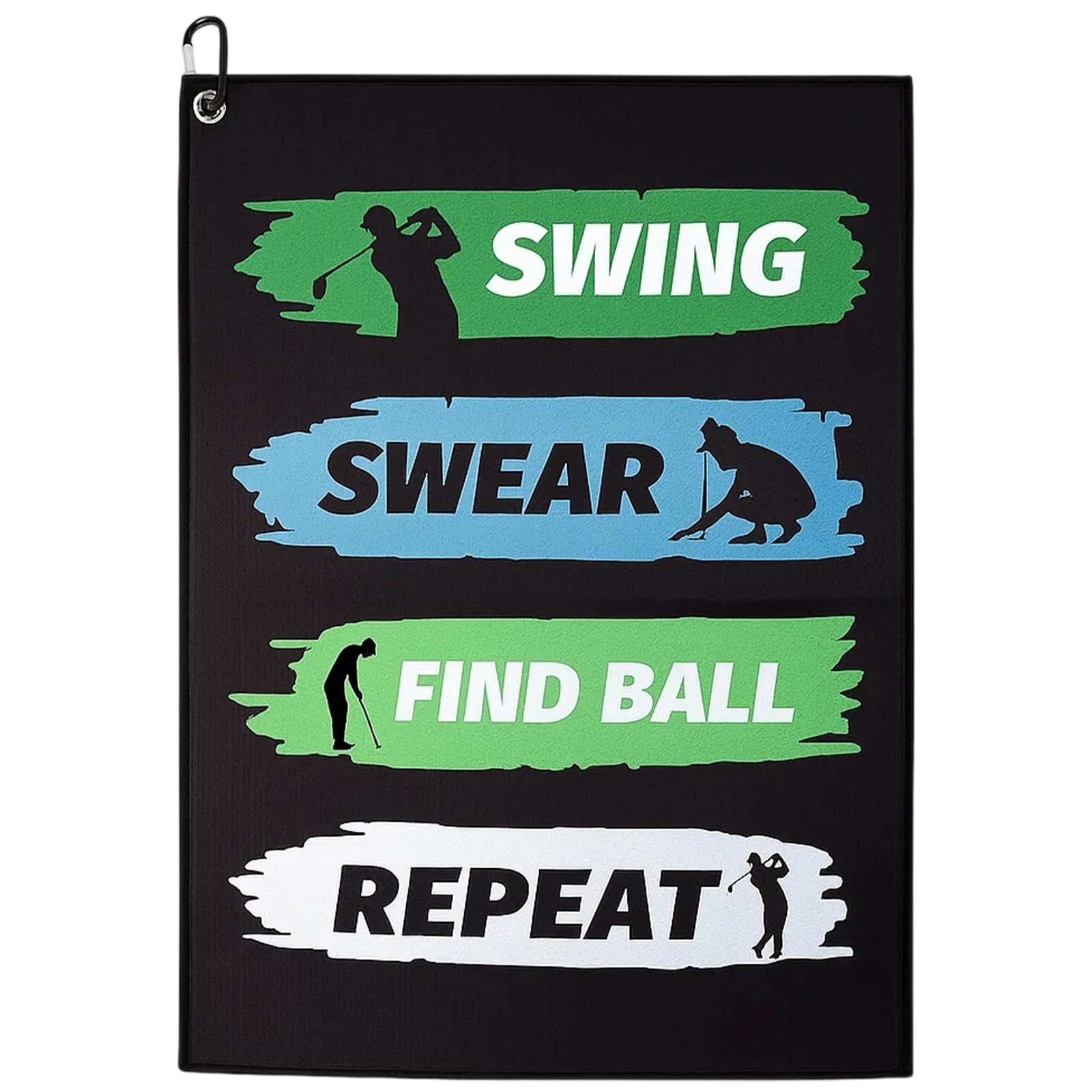 KxrTpx Golf Towel for Golf Bags with Clip, Premium Waffle Golf Accessories for Men and Women, Absorbent Golf Towels for Golf Balls and Clubs, Ideal Golf Gifts for Golf Enthusiasts, 60x40cm