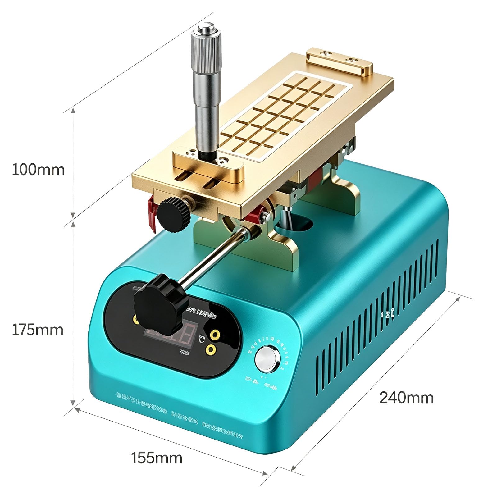 Macchina per La Separazione di Schermi LCD, Separatore LCD per La Rimozione degli Schermi dei Cellulari, con Controllo della Temperatura da 40 ℃ A 200 ℃ E Tavolo Operatorio Girevole A 360°