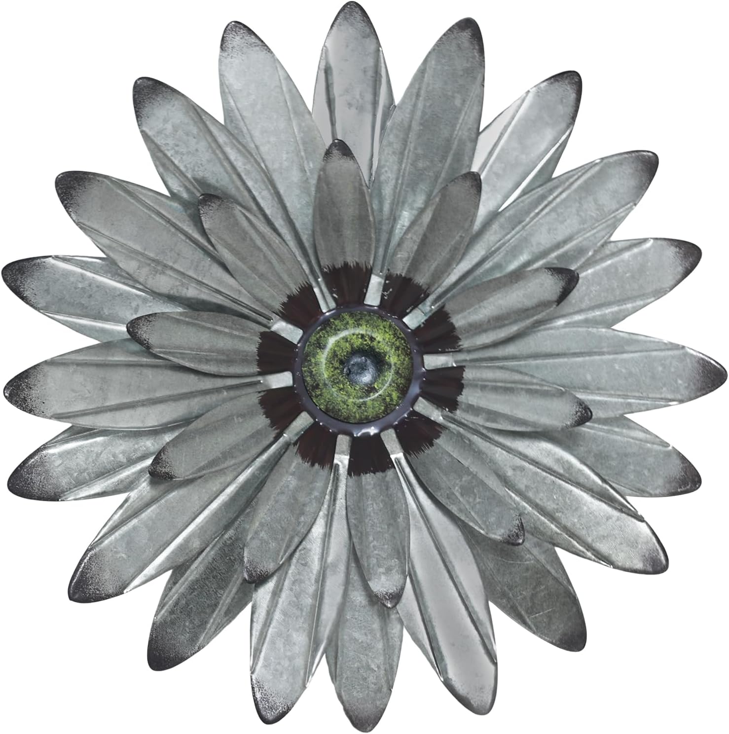 YEAHOME Metal Farmhouse Boho Wall Decor - 16'' Galvanized Wall Art Decorations Hanging for Bedroom, Living Room, Bathroom Office