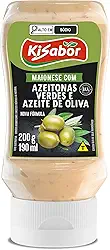 Maionese, Sabor Azeitonas Verdes & Azeite de Oliva, Kisabor, 200 Gramas