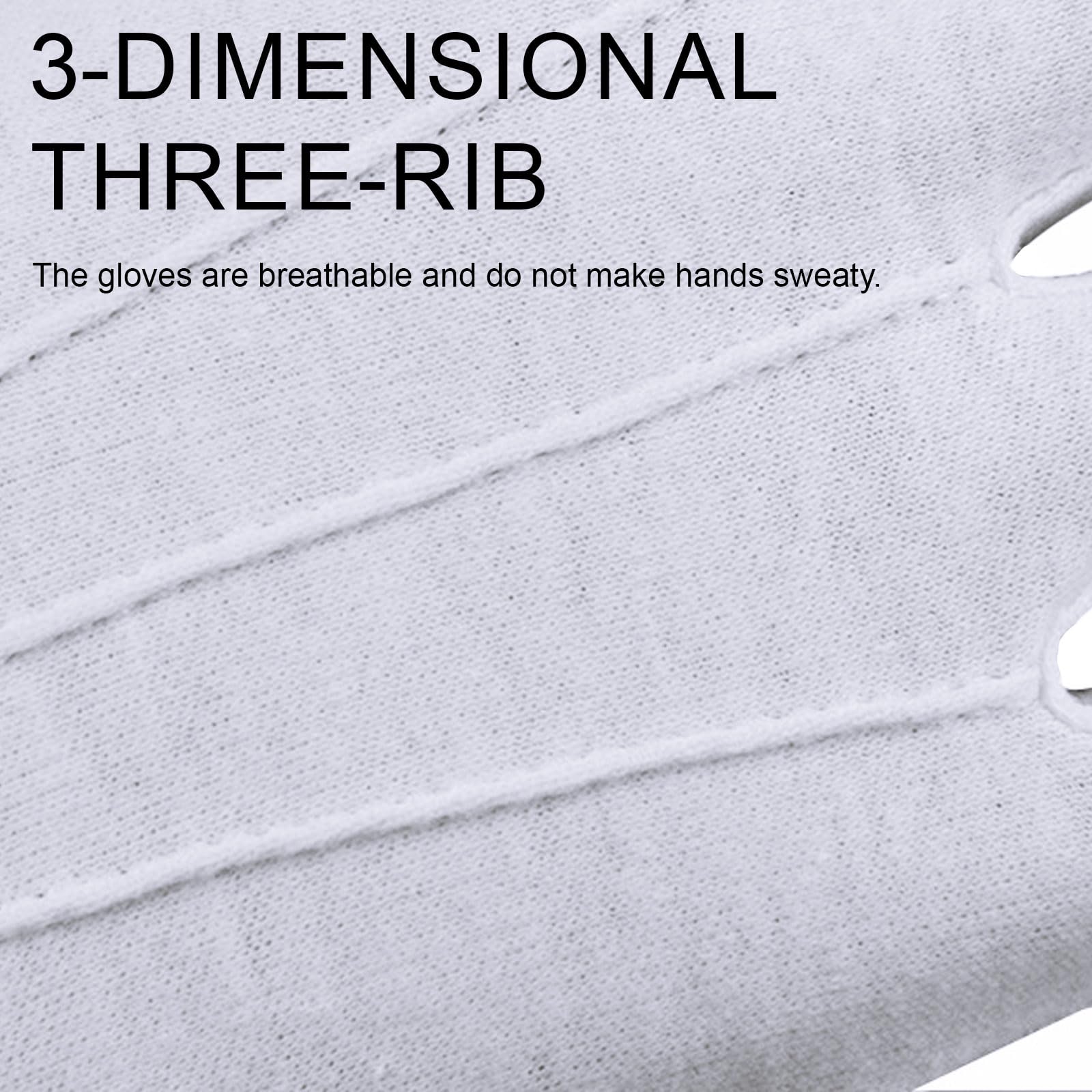 Gants Hommes Pur Coton Blanc Doux Lavables Réutilisables Fermeture Pression Accessoire Maçonnique