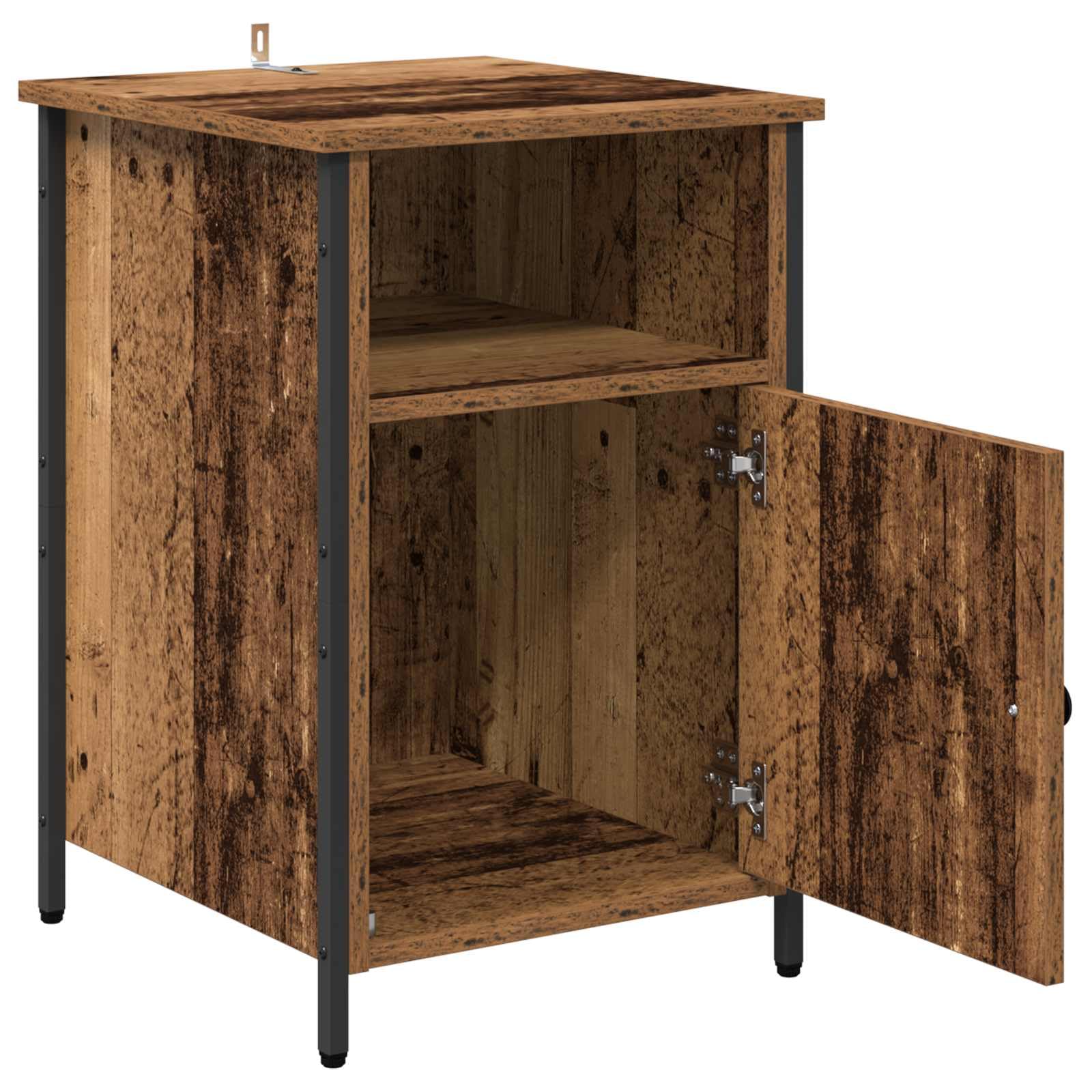 Fengshui Materiał drewnopochodny stolik nocny 40 x 42 x 60 cm z szufladą
