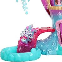 Vista 5 de Magic Mixies Mixlings Magic Light-Up Treehouse con revelación de habitación mágica y exclusiva mezcla de magia brillante y varita Exclusivo