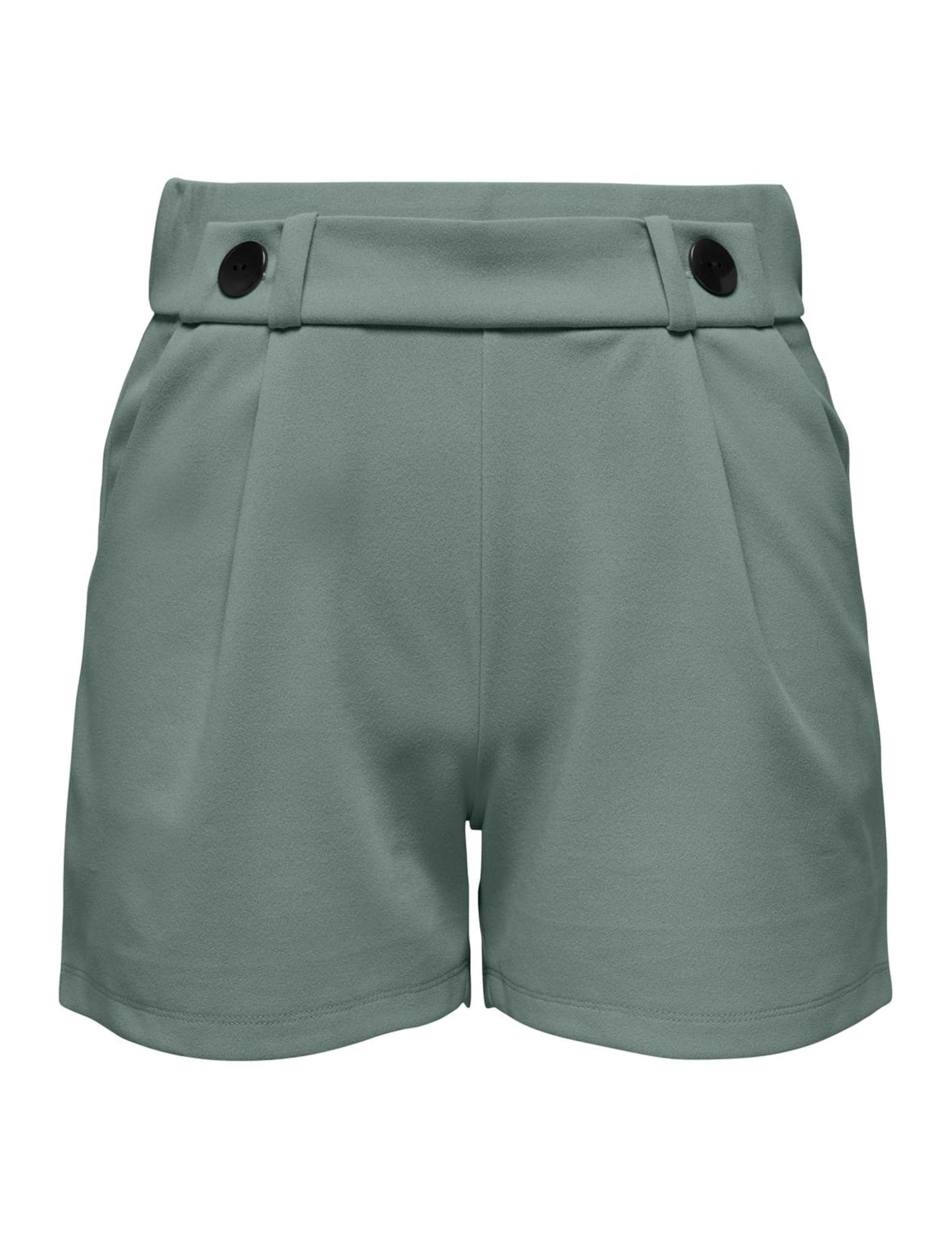 JdY Women's JDYGEGGO Shorts JRS NOOS Shorts, Chinois Green/Detail:Black Button,