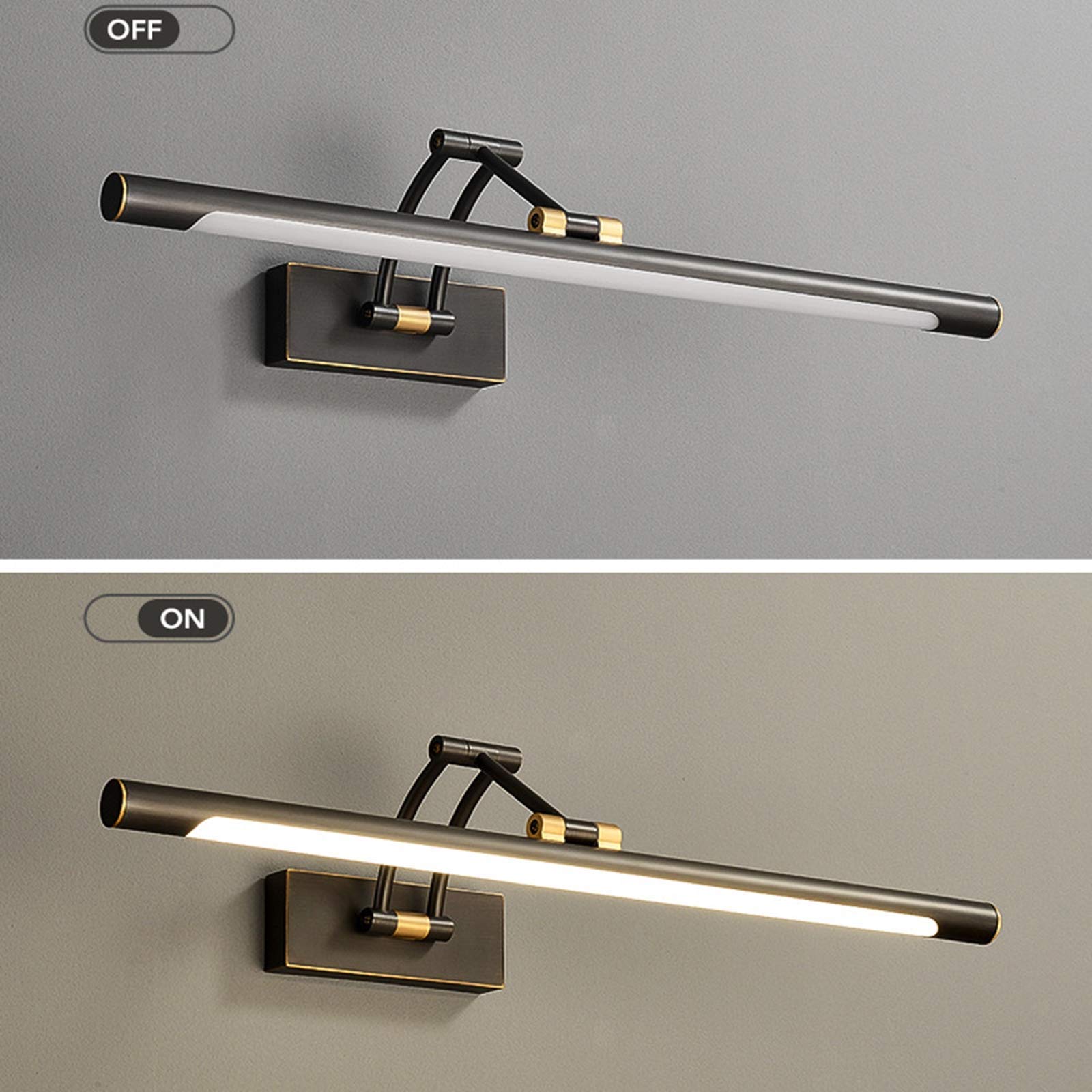 Amazon.co.jp : バスルームミラーライト、アメリカンヴィンテージバス