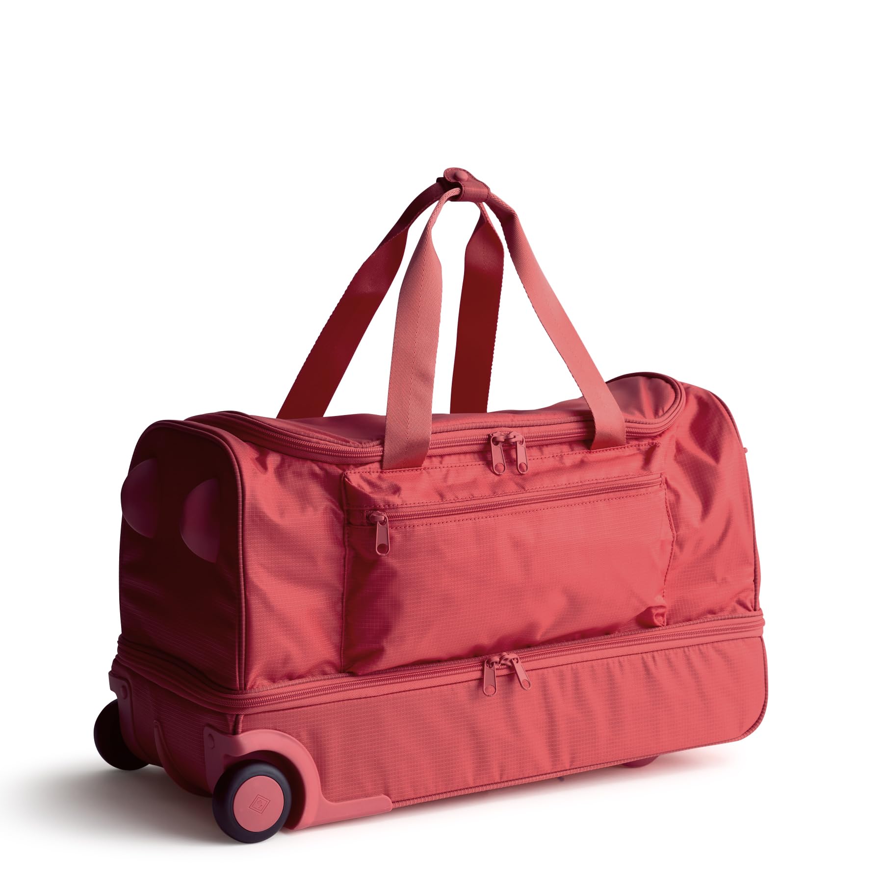 Vera Bradley Women's Ripstop Adair Rolling Duffel Travel Bag, Cayenne, One Size