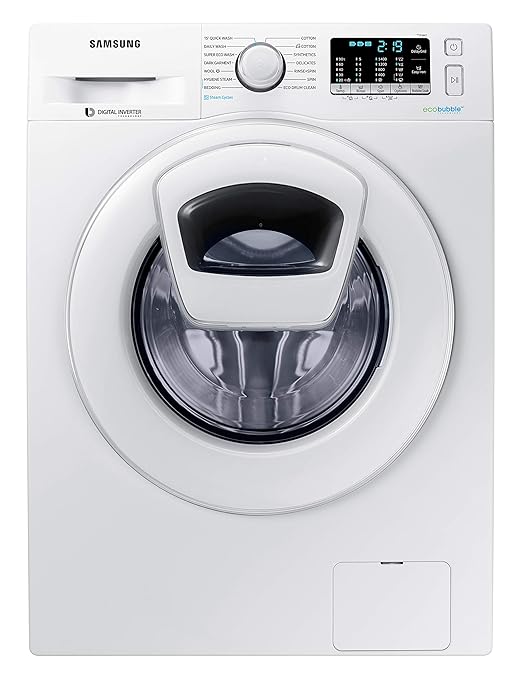 Samsung 8.0 Kg Inverter Fully-Automatic Front Loading Washing Machine (WW81K54E0WW/TL, White)