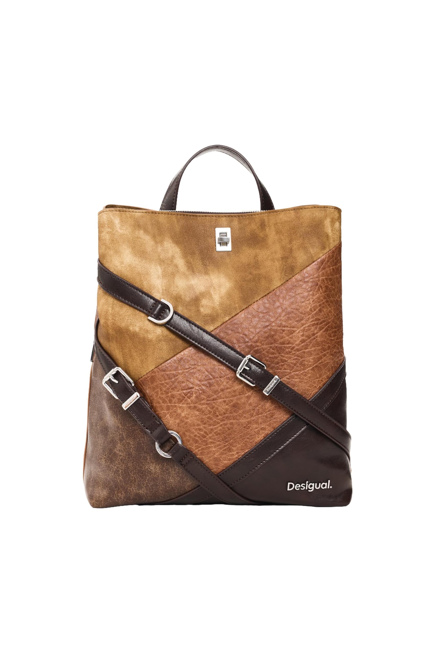 Desigual Mochila Mujer Marrón One size