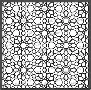 Arabic Pattern Stencils for Craft and Art - Arabic Pattern - Size: 6X6 Inches - Pattern Work Stencils - Arabic Design Stencil - Reusable Stencils for Background
